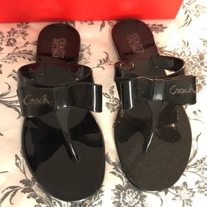 Coach Jelly Bow Sandals